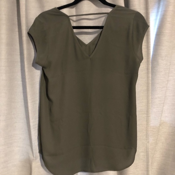 Halogen Moss Green Short-Sleeved Shirt XS - Picture 2 of 6